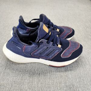 Adidas Mens Ultraboost 22 Halo Running Shoes Size 7.5 GX9146 Shadow Navy